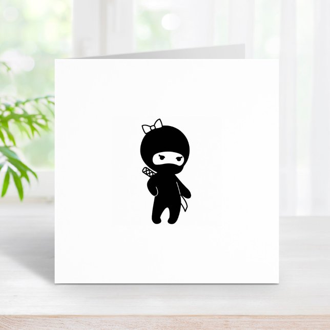 Tiny Ninja Girl 1x1 Gummistempel (Von Creator hochgeladen)