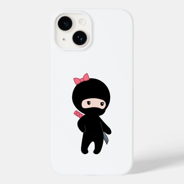Tiny Ninja Girl Case-Mate iPhone Hülle (Rückseite)
