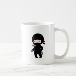 Tiny Ninja Holding Throwing Star Tasse