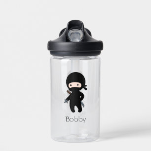 Tiny Ninja Holding Throwing Star Trinkflasche