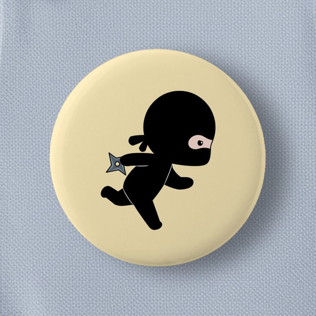 Tiny Ninja läuft auf Gelb Button (Von Creator hochgeladen)