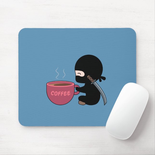 Tiny Ninja mit großer Tasse Mousepad (Mit Mouse)