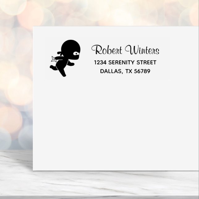 Tiny Ninja Running Address Permastempel (Von Creator hochgeladen)