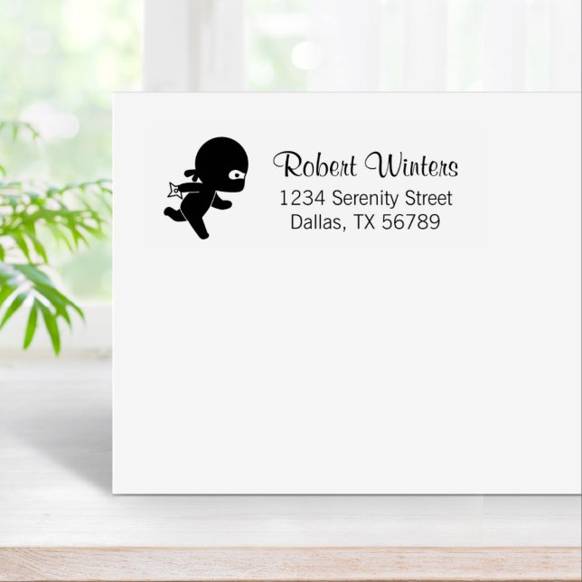 Tiny Ninja Running Gummistempel (Von Creator hochgeladen)