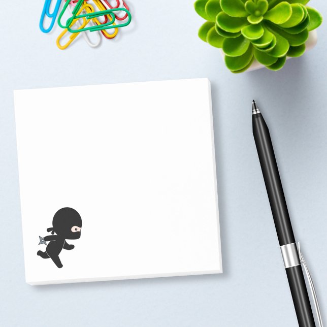 Tiny Ninja Running Post-it Klebezettel (Von Creator hochgeladen)