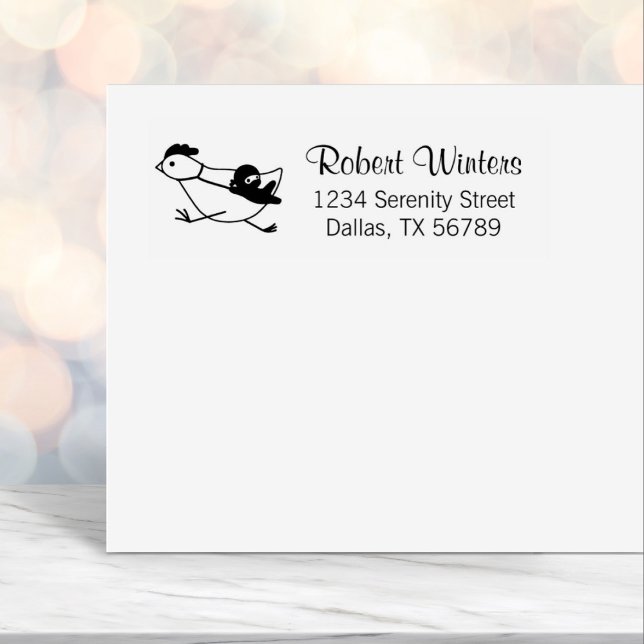 Tiny Ninja Taming Running Chicken-Adresse Permastempel (Von Creator hochgeladen)