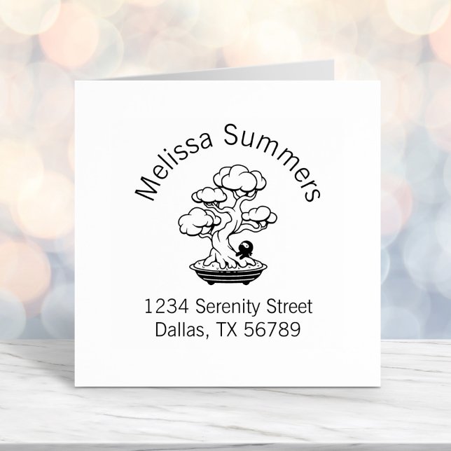 Tiny Ninja und Bonsai Tree Adresse 2 Permastempel (Von Creator hochgeladen)