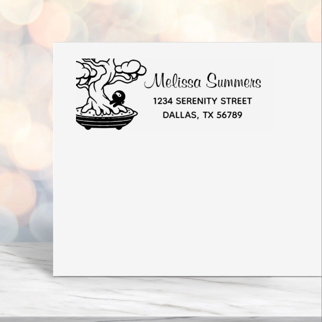 Tiny Ninja und Bonsai Tree Adresse 4 Permastempel (Von Creator hochgeladen)