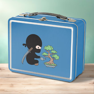 Tiny Ninja Watering Bonsai Tree Metall Brotdose