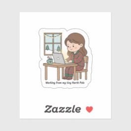 Tiny North Pole Home Office – Funny Christmas Aufkleber