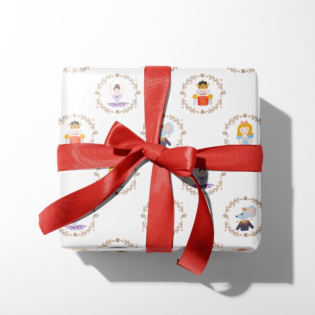 Tiny Nutcracker Characters Geschenkpapier (Von Creator hochgeladen)