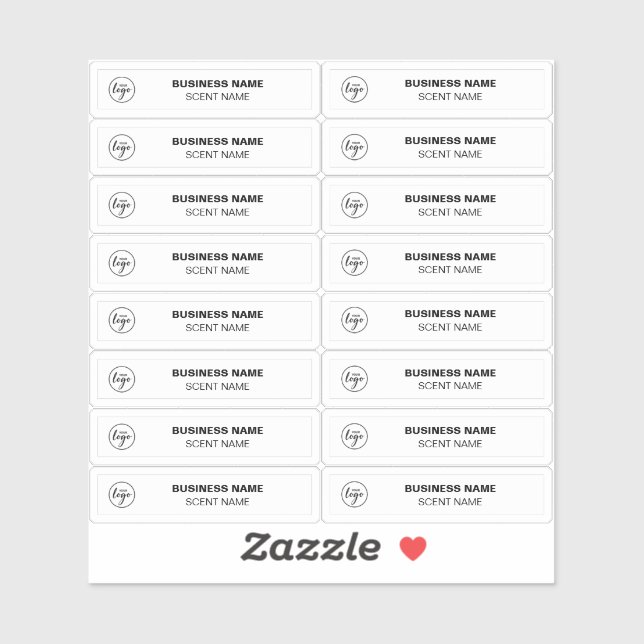 Tiny Parfüm Beispiel Labels 0,5 x 1,8 (Blatt)