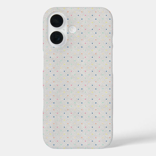 Tiny Pastel Button Dots Case-Mate iPhone Hülle (Rückseite)
