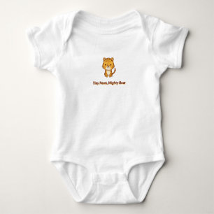 Tiny Paws, Mighty Roar Baby Strampler
