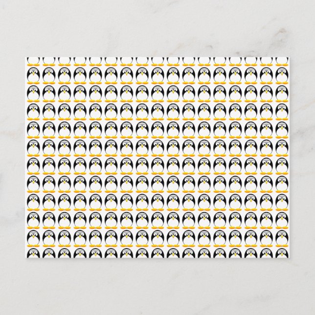 Tiny Penguins Postkarte (Vorderseite)