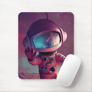 Tiny Pink Alien Mousepad