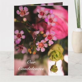 Tiny Pink Bloms Karte