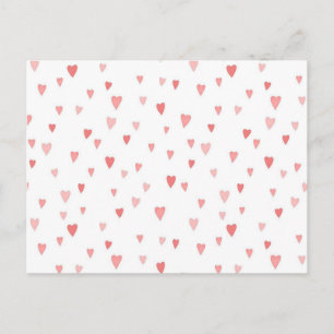 Tiny Pink Hearts Postkarte