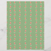 Tiny Pink Rosenknospe auf dem Grünbuch