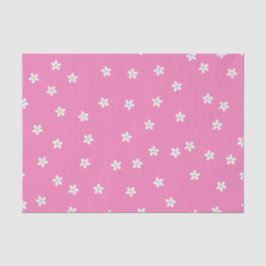 TINY PINK WHITE GREEN BLUME SEIDENPAPIER