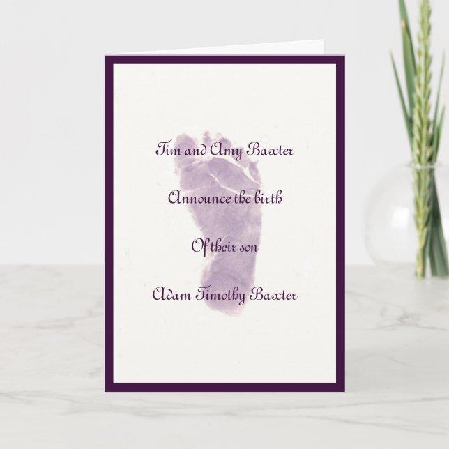 Tiny Prints Ankündigung (Vorderseite)