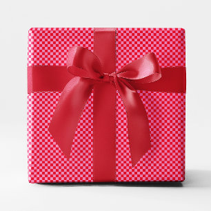 Tiny Red and Pink Checked Geschenkpapier