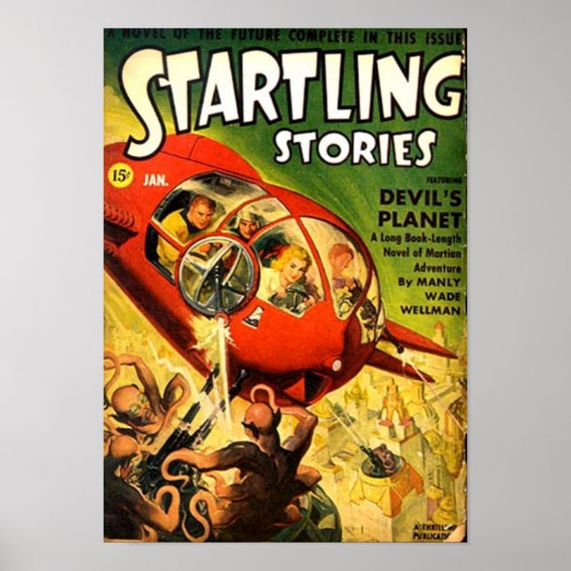 Tiny Red Spacesship Poster (Vorne)