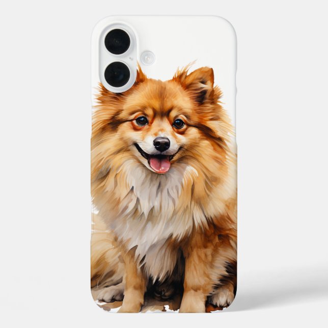 TINY RED SPITZ PUPPY DOG Case-Mate iPhone HÜLLE (Rückseite)