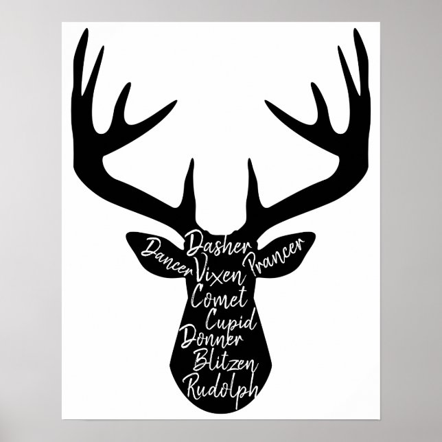 Tiny Reindeer Christmas Poster (Vorne)