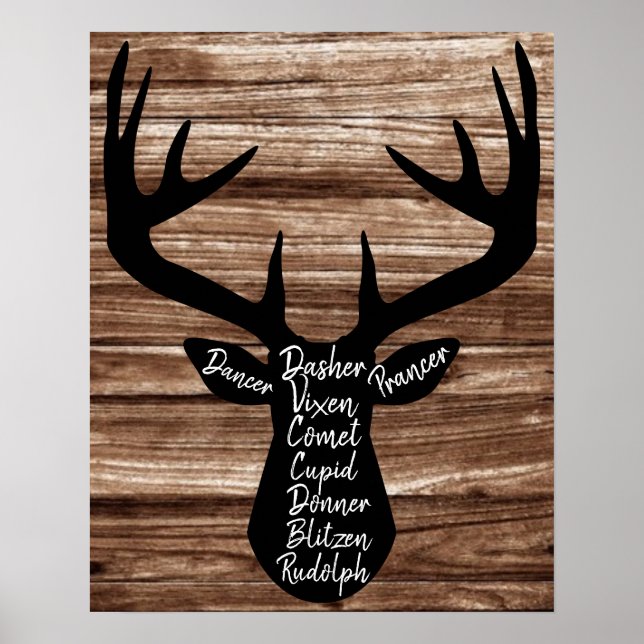 Tiny Reindeer Christmas Poster (Vorne)