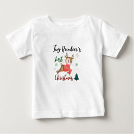 Tiny Reindeers erste Weihnachten Baby T-shirt