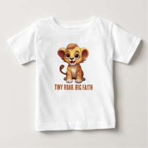 Tiny Roar, großer Glaube Baby T-shirt