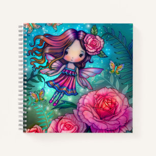 Tiny Rose Fairy Skizzenbuch Notizbuch
