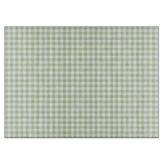 Tiny Sage and White Gingham Schneidebrett