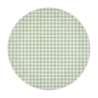 Tiny Sage and White Gingham Schneidebrett