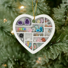 Tiny Shelves Rock Collector 2Dprint Rocks Crystals Keramik Ornament