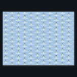 Tiny Snowmen Blue Christmas Winter Pattern Seidenpapier<br><div class="desc">Schneemänner Mustertuchpapier für Weihnachten oder die Wintersaison. Kleines Schneemannsdesign ist mein eigenes Grafikwerk. Er trägt einen schwarzen Oberhut,  einen blauen Schal und Arme. Er ist auf einem Haufen Schnee. Das kleine Muster ist auf einer hellblauen Hintergrundfarbe.</div>