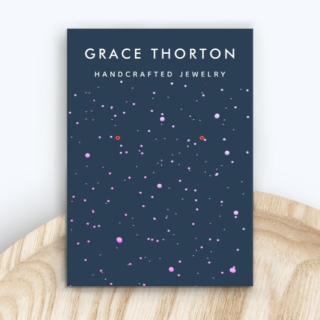 Tiny Stars Aquamarin Earring Juwelier Display Card Visitenkarte (Von Creator hochgeladen)