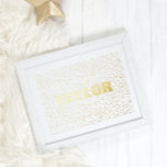 Tiny Stars Modern Bold EDITABLE TEXT GOLD Foliendrucke<br><div class="desc">Tiny Stars Moderne,  kühne,  EDITABLE TEXT GOLD Foil Prints</div>