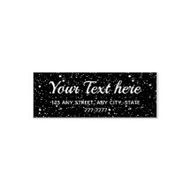 Tiny Stars Space - Rücksendeadresse Personalisiert