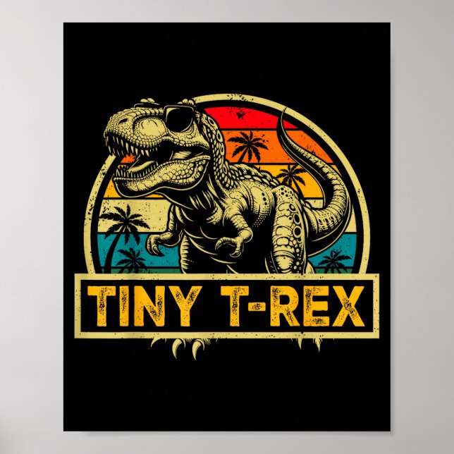 Tiny T-rex T Rex Dinosaur Tiny T-rex Family Matchi Poster (Vorne)
