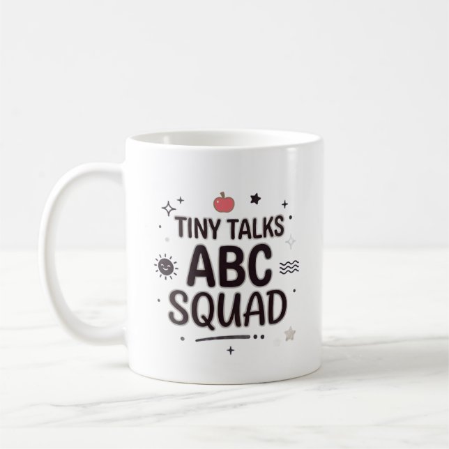 Tiny Talks ABC Squad Lehrerleben Kaffeetasse (Links)