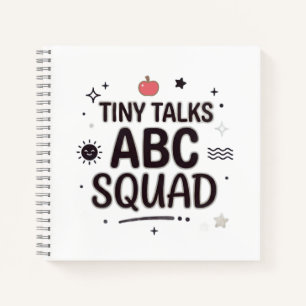 Tiny Talks ABC Squad Lehrerleben Notizbuch