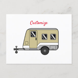 Tiny Tan Caravan Camper Thunder_Cove Postkarte