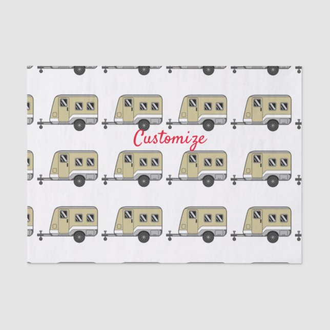 Tiny Tan Caravan Camper Thunder_Cove Seidenpapier (Vorderseite)