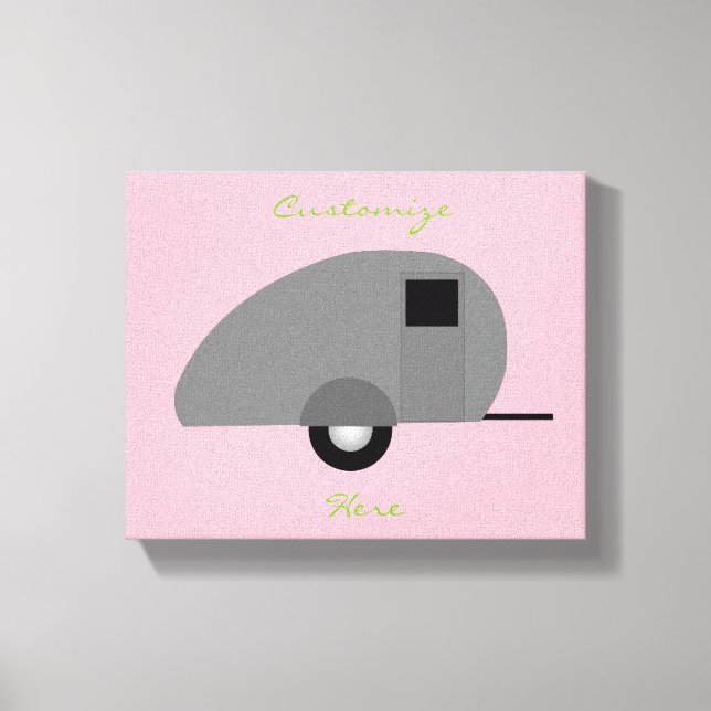 Tiny Teardrop Trailer Thunder_Cove Leinwanddruck (Vorderseite)