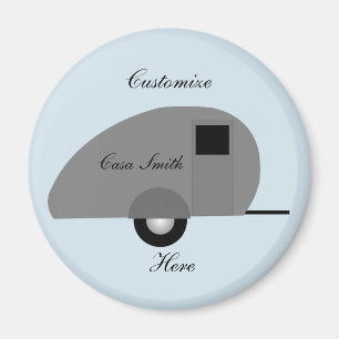 Tiny Teardrop Trailer Thunder_Cove Magnet