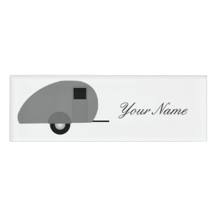 Tiny Teardrop Trailer Thunder_Cove Namenschild