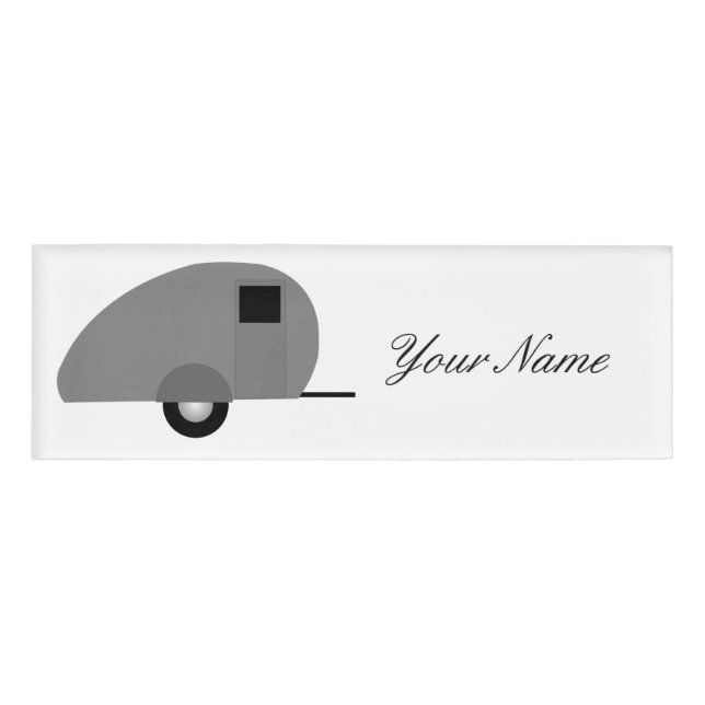 Tiny Teardrop Trailer Thunder_Cove Namenschild (Vorderseite)