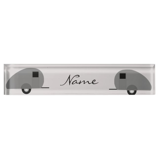 Tiny Teardrop Trailer Thunder_Cove Namensplakette (Vorderseite)